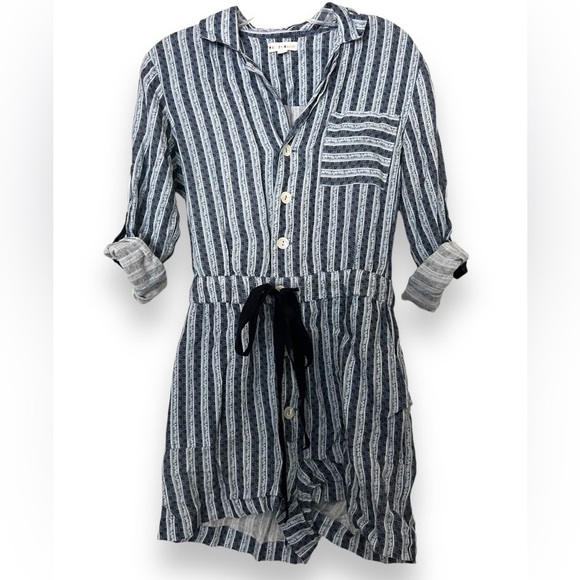 Roller Rabbit Striped Linen Romper - Picture 1 of 8